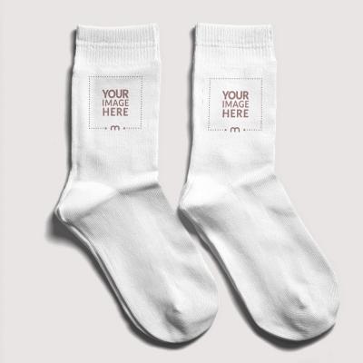 Sports Sock Mockup Top View for Team Apparel Design