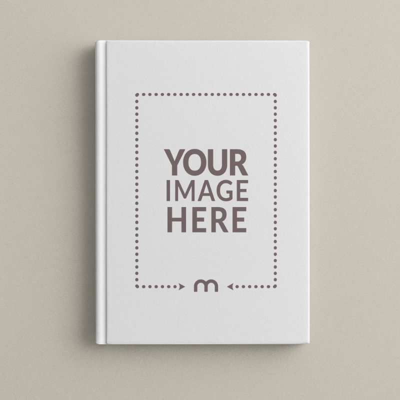 Top View Hardcover Book Mockup for Author Branding preview image