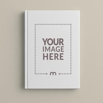 Top View Hardcover Book Mockup for Author Branding