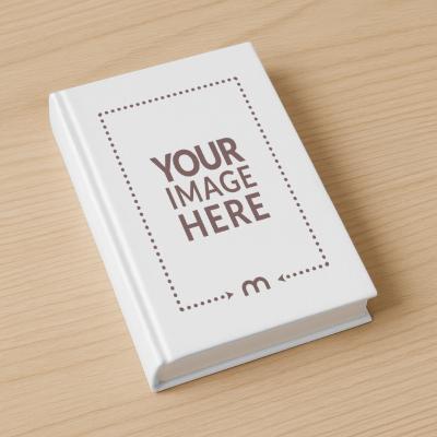 Hardcover Book Mockup on Wooden Floor