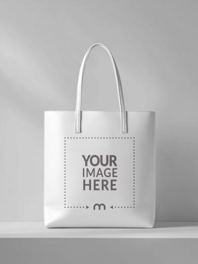 Luxury Handbag Mockup on Minimal Background