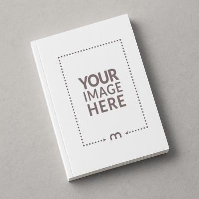 Paperback Book Cover Mockup on Plain Background