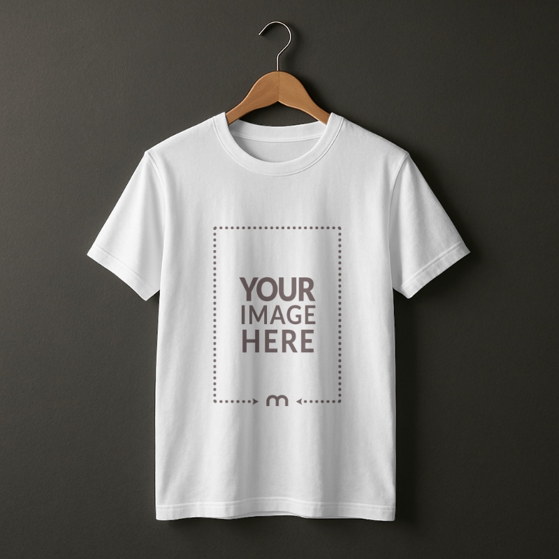 T-Shirt Mockup on Hanger Dark Background preview image