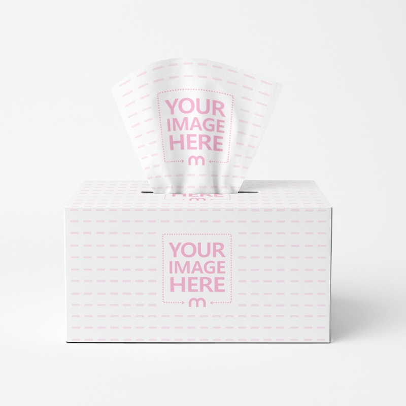 Minimal Tissue Box Mockup for Home Décor Branding preview image