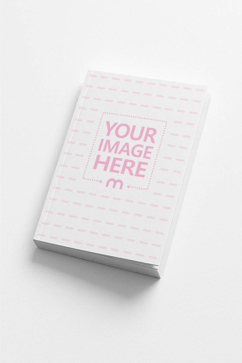 Book Cover Mockup on White Background for Thrillers preview image