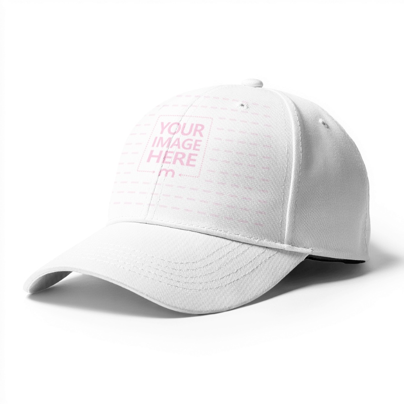 Baseball Cap PSD Mockup on White Background for Sportswear preview image
