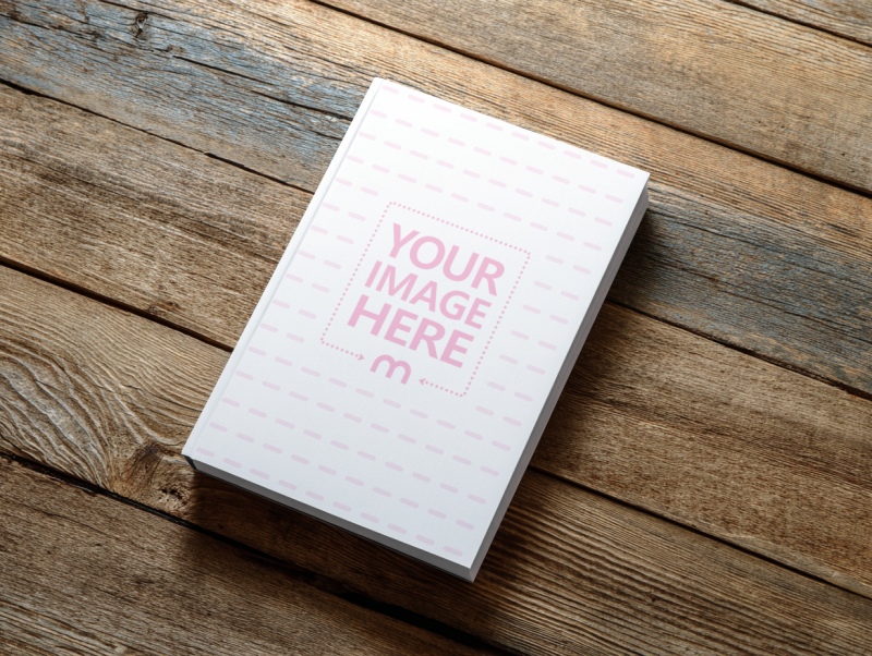 Book Cover Mockup on Wooden Floor for Classic Literatures preview image