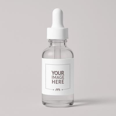 Dropper Bottle Label Mockup for Cosmetic Product Display