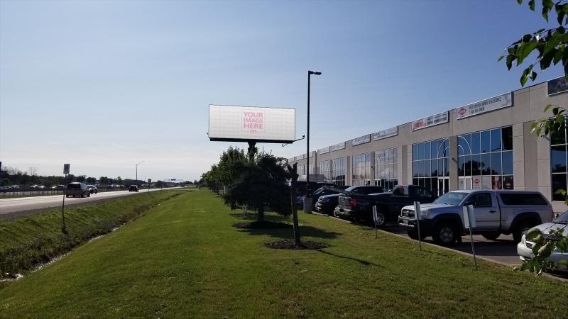 Billboard Mockup Outside Office Building for Corporate Advertisement preview image