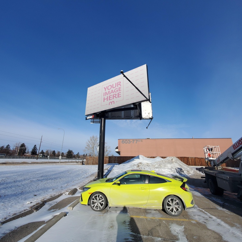 Billboard Mockup in Suburban Area for Neighborhood Brand preview image