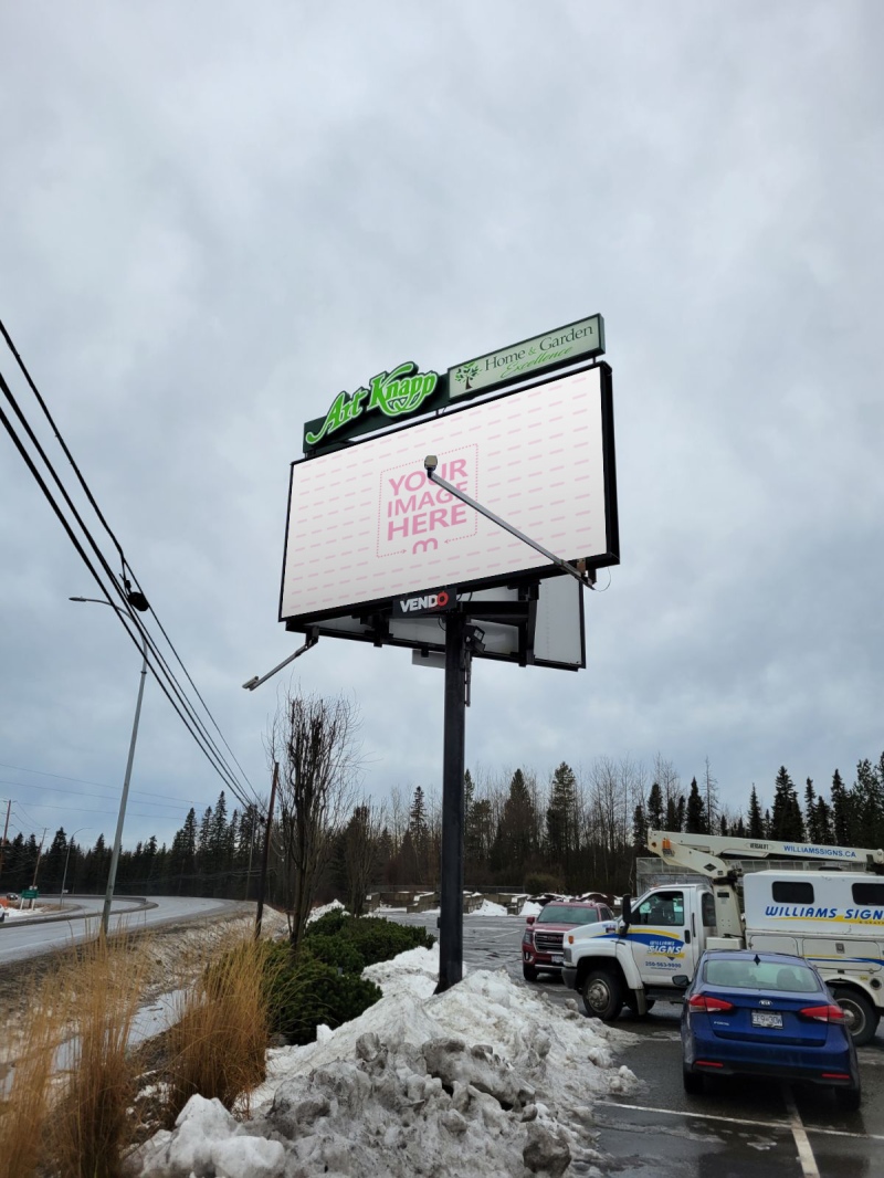 Billboard Mockup in Parking Area for Commercial Branding preview image