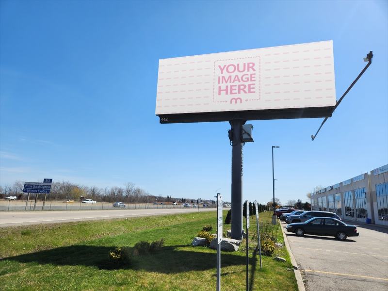 Billboard Mockup Outside Shopping Mall for Retail Promotion Campaign preview image