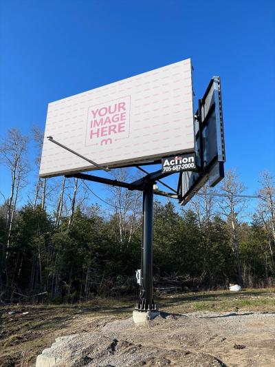 Rural Billboard Mockup for Local Community Promotion