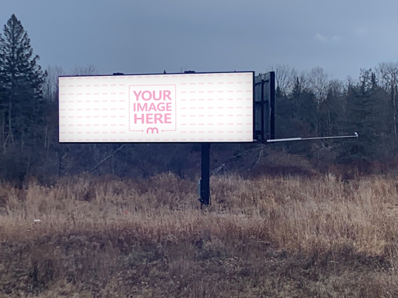 Wide Billboard Mockup for Cityscape Advertising preview image