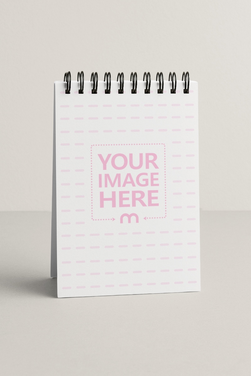 Desk Calendar Mockup on White Background for Corporate Companies preview image