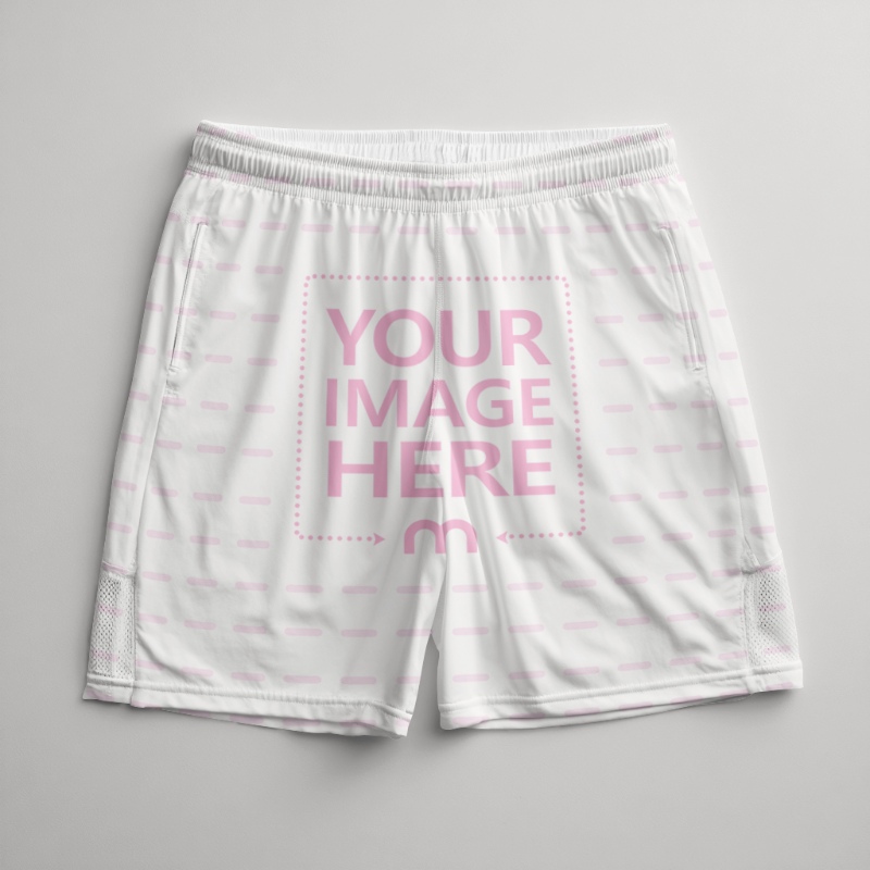 Pants Mockup on White Background for Sports Shorts Design preview image