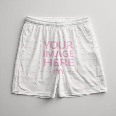 Pants Mockup on White Background for Sports Shorts Design