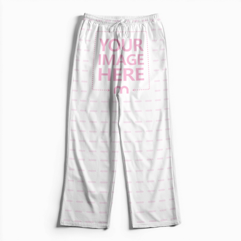 Long Trouser Mockup on White Background for Fashion Brands preview image