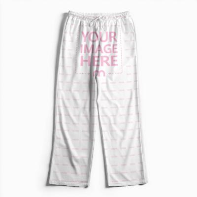 Long Trouser Mockup on White Background for Fashion Brands