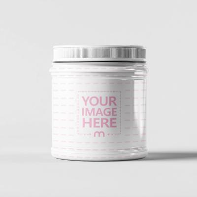 Supplement Jar Mockup on White Background for Product Promotion