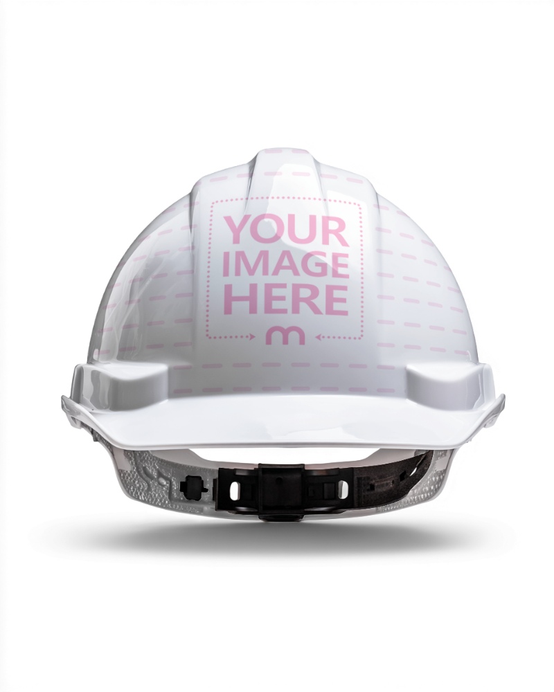 Safety Helmet Mockup on White Background with Minimal Style Safety Helmet Mockup on White Background with Minimal Style preview image