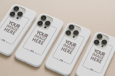 iPhone 17 Pro Case Mockup Angled View