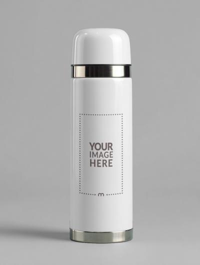 Flask Mockup in Isolated Background for Product Design