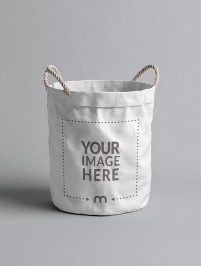 Laundry Bag Mockup in Isolated Background for Branding