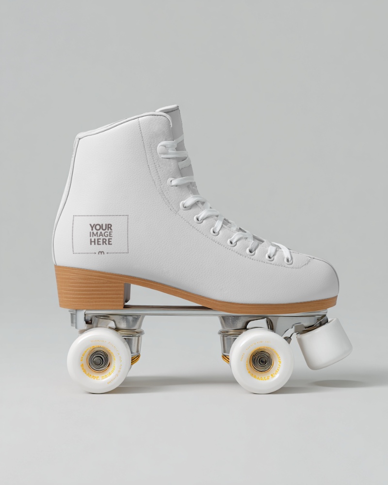 Roller Skates Mockup on White Background Roller Skates Mockup on White Background preview image