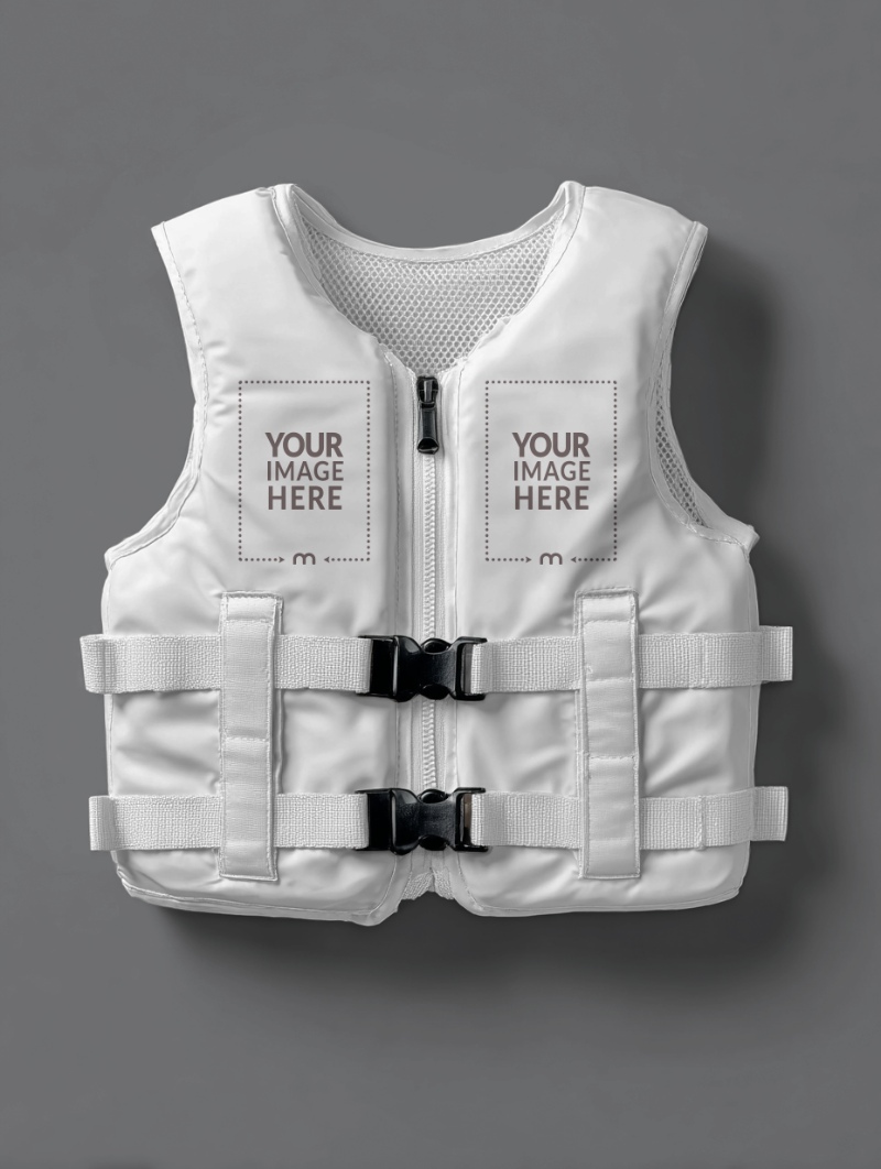 Safety Vest Mockup for Industrial Uniform Branding Safety Vest Mockup for Industrial Uniform Branding preview image