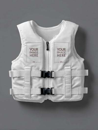 Safety Vest Mockup for Industrial Uniform Branding
