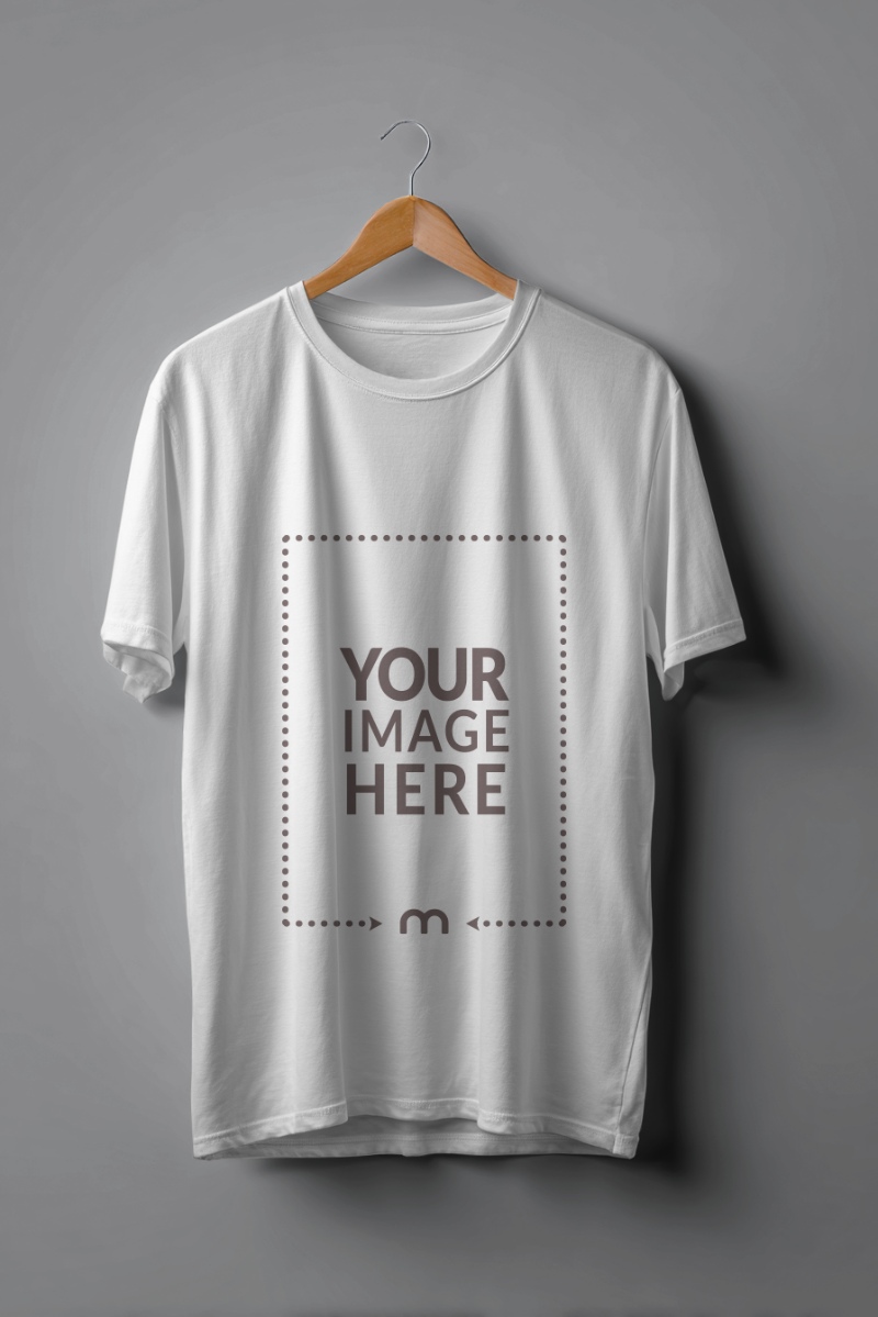 T-Shirt Mockup Hanging on Hanger for Apparel Display T-Shirt Mockup Hanging on Hanger for Apparel Display preview image