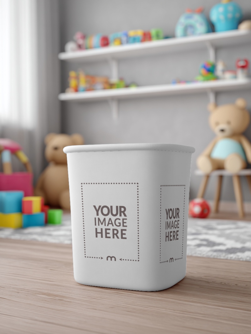 Trash Can Mockup for Modern Home Interior Trash Can Mockup for Modern Home Interior preview image