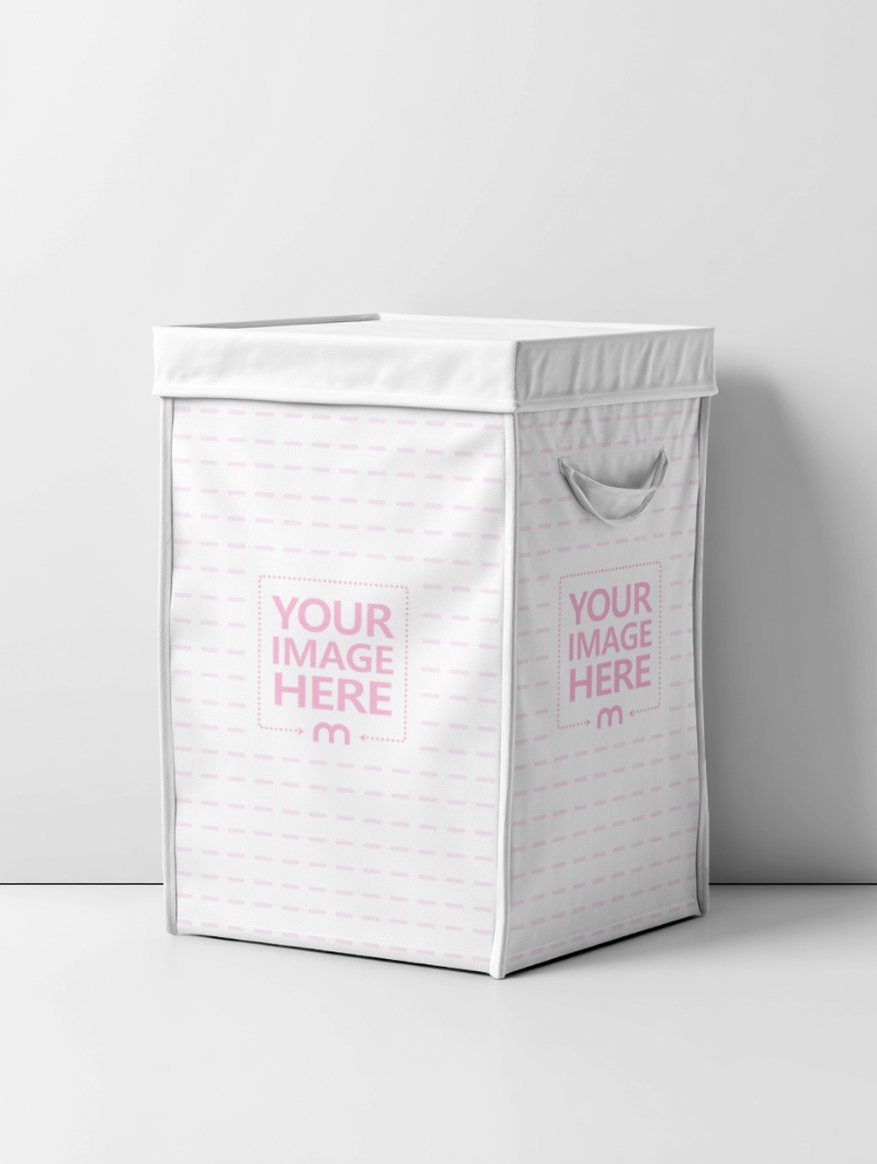 Laundry Bag Mockup with Minimalist Studio Background preview image