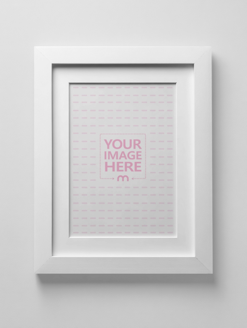 Paintings Frame Mockup on White Wall preview image