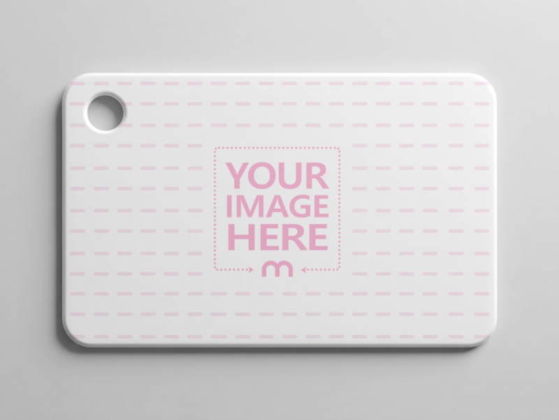 Kitchen Cutting Board Mockup on Isolated Background Top View preview image