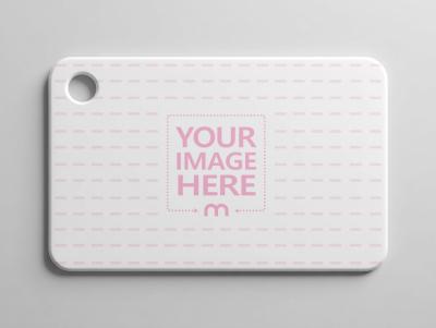 Kitchen Cutting Board Mockup on Isolated Background Top View