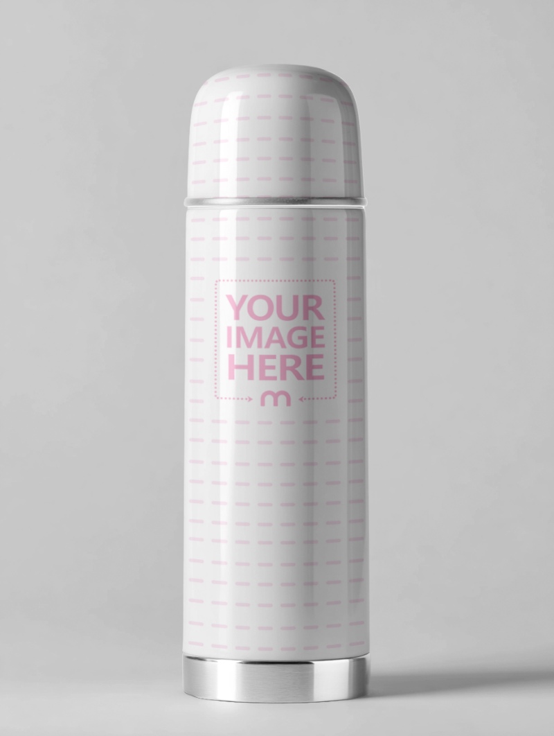 Tumbler Mockup on White Background in Minimal Product Scene Tumbler Mockup on White Background in Minimal Product Scene preview image