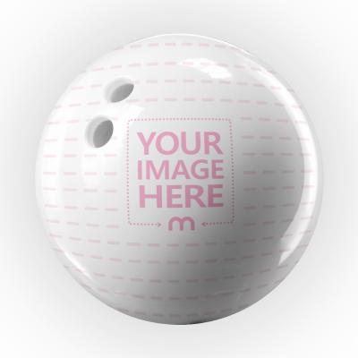 Bowling Ball Mockup on White Background
