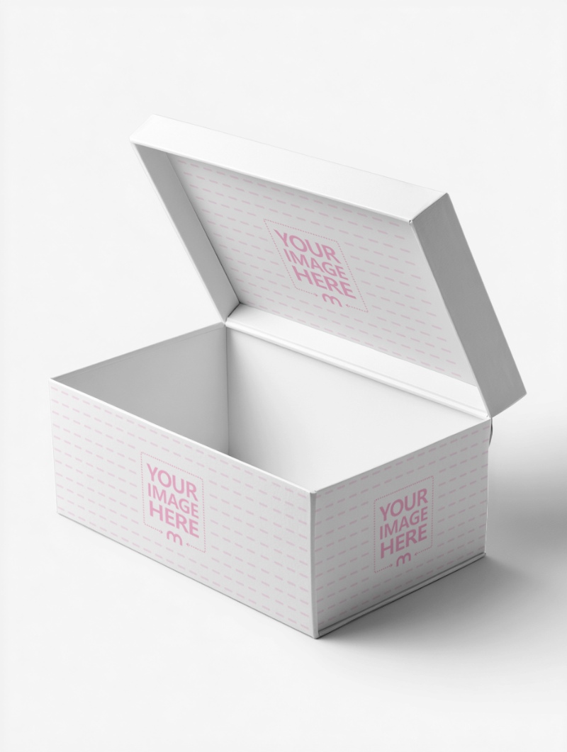 Shoe Box Mockup on White Background for Clean Packaging Display preview image