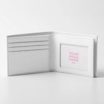 Card Mockup on Wallet with Editable Color on White Background