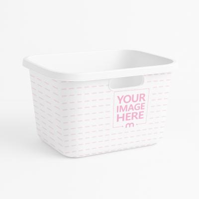 Plastic Basket Mockup on Isolated Background