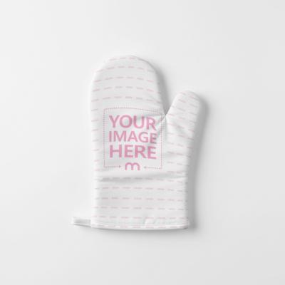 Oven Mitt Mockup on Isolated Background for Christmas Themed Design