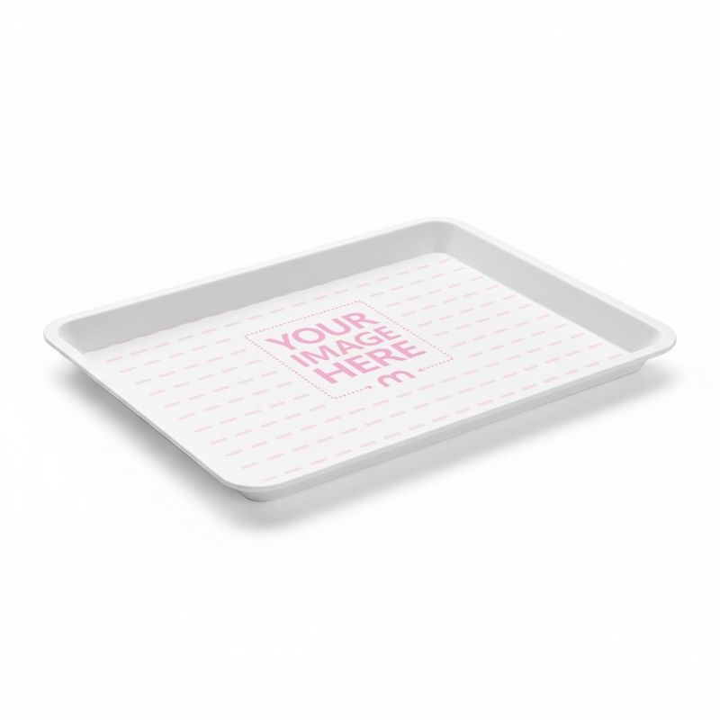 Tray Mockup on Isolated Background for Christmas Tableware preview image
