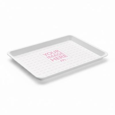 Tray Mockup on Isolated Background for Christmas Tableware