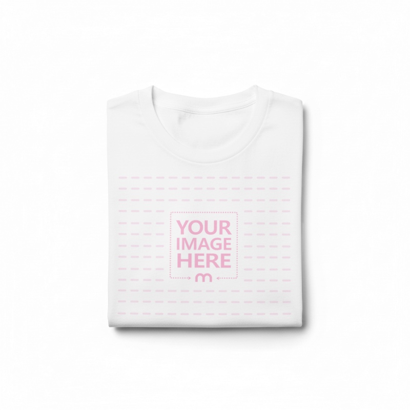 Folded Shirt Mockup on Isolated Background Top View preview image