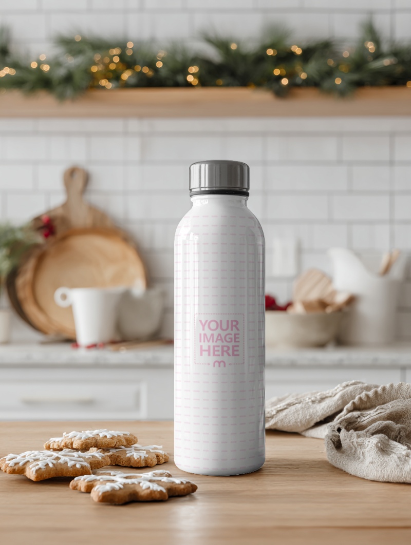Tumbler Mockup on Isolated Background for Holiday Product Design preview image