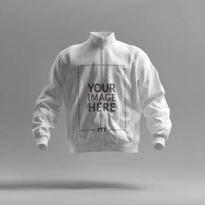 Bomber Jacket Mockup Floating on Isolated Background