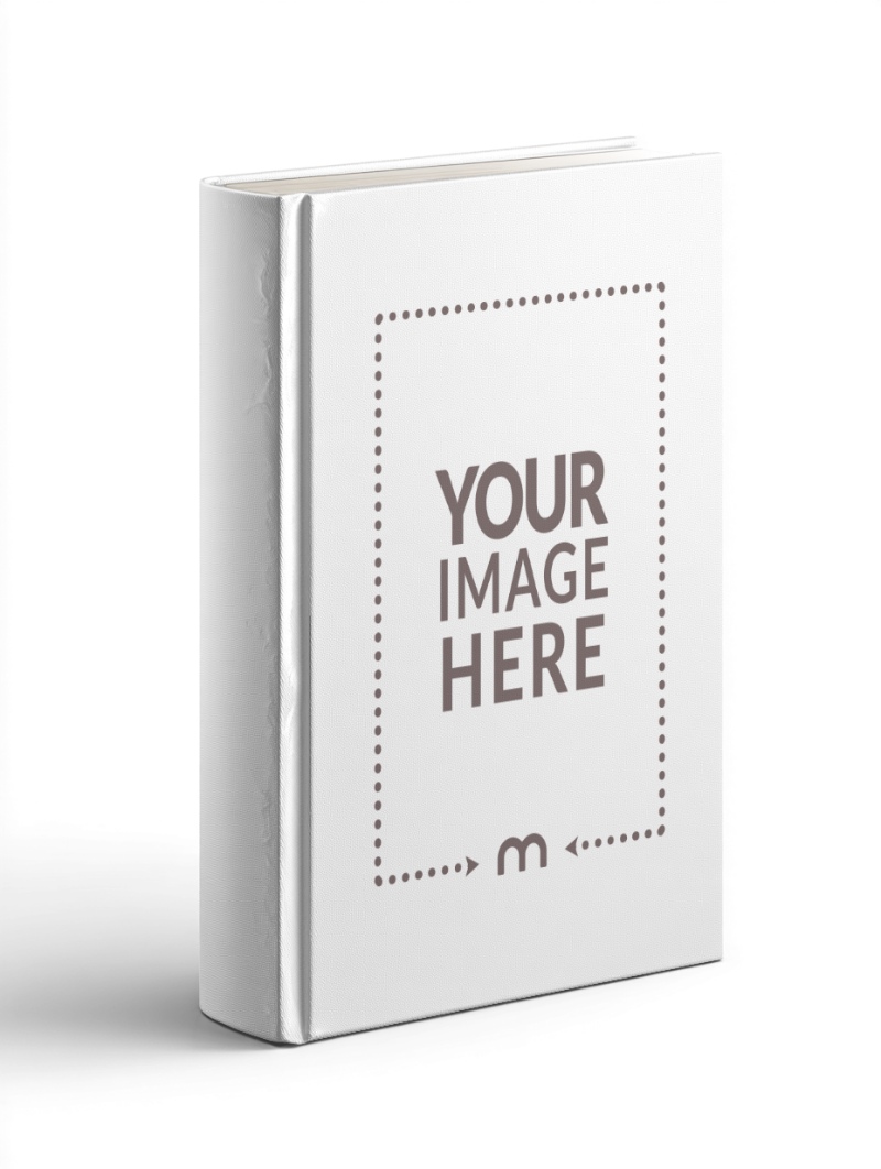 Book Cover Mockup on Isolated Background for Minimalist Covers preview image