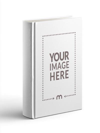 Book Cover Mockup on Isolated Background for Minimalist Covers